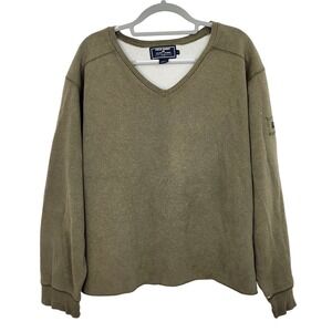 Vintage Polo‎ Sport Ralph Lauren Knit Sweatshirt Large Distressed Oversized Boxy